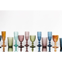 Бокал для вина стеклянный Magistro &laquo;Ла-Манш&raquo;, 250 мл, 8&times;15,5 см, цвет синий