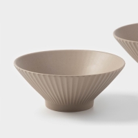 Салатники Magistro Jarwah Lausanne, 700 мл, 17,5&times;7,3 см, набор 2 шт, фарфор, бежевые