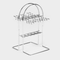 Набор столовых приборов из нержавеющей стали &laquo;Золото&raquo;, 24 предмета, на подставке, цвет золотой