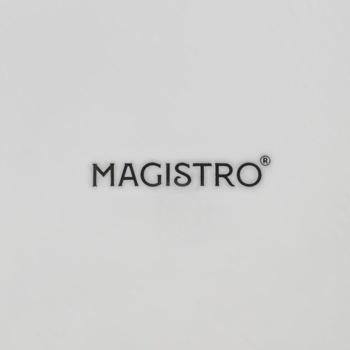 Блюдо фарфоровое Magistro &laquo;Ромашка&raquo;, d=32,5 см, цвет белый