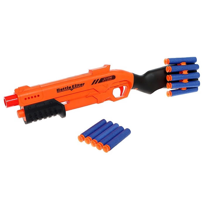 Бластер &laquo;Дробовик&raquo; стреляет мягкими пулями, цвет МИКС