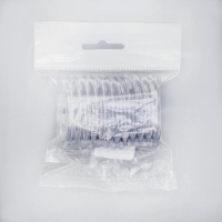 Набор колец для штор в ванную, пластик, 12 шт, цвет прозрачный