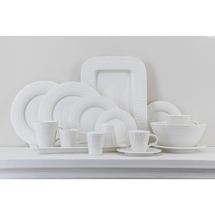 Тарелка фарфоровая пирожковая Magistro Rodos, d=15,6 см, цвет белый