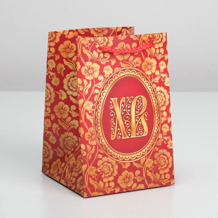 Пакет подарочный, упаковка, &laquo;ХВ&raquo;, 12 х 18 х 12 см