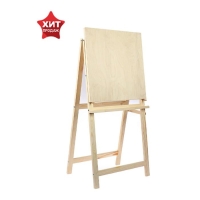 Мольберт тип &laquo;Хлопушка&raquo;, 100 х 50 х 55 см, планшет съёмный 50 х 50 см, малый, неокрашенное дерево, Calligrata