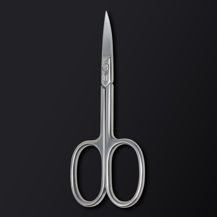 Ножницы маникюрные &laquo;Premium&raquo;, загнутые, широкие, 9,3 см, на блистере, цвет серебристый