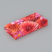 Коробка складная для 10 конфет "Цветочки", 9,8 х 22 х 3,5 см. Кондитерская упаковка