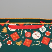 Пакет подарочный новогодний ламинированный &laquo;Счастья в Новом году&raquo;, M 30 х 26 х 9 см, Новый год