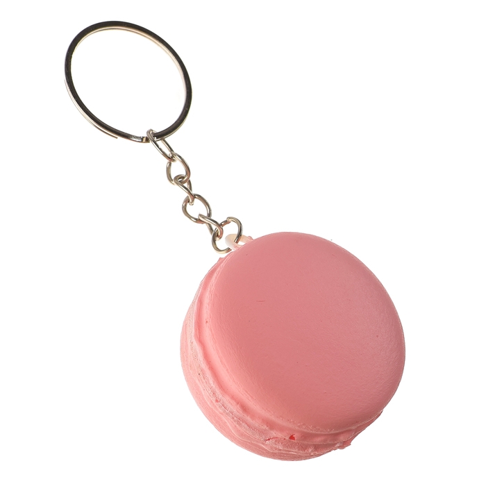 Мялка-сквиш &laquo;Макарун&raquo;, на брелоке, цвета МИКС