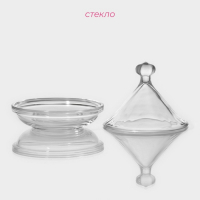 Ёмкость стеклянная для мёда и варенья Доляна &laquo;Купол&raquo;, 200 мл, 12,5&times;12 см