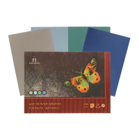 Планшет для пастели А3, 20 листов, 4 цвета "Бабочка", блок 200 г/м&sup2;