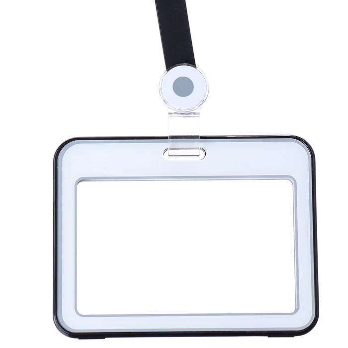 Бейдж горизонтальный 85 х 54 мм, ErichKrause книжка, силиконовая лента, микс