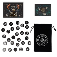 Руны гадальные &laquo;Ведьмины&raquo;, 28 рун, бархатный мешочек (12х18 см), 16+