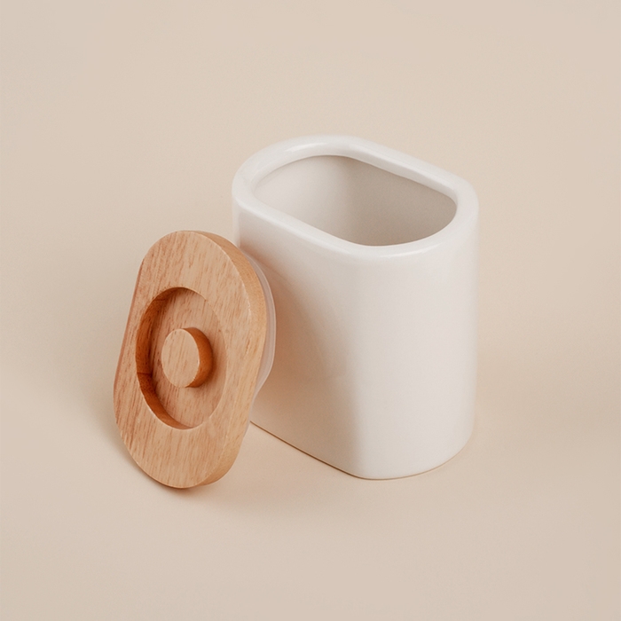 Банка для хранения сыпучих продуктов SL Home &laquo;Тренто&raquo;, 620 мл, 7,7&times;12,5 см, фарфоровая, цвет белый