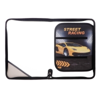 Папка для труда А4, 325 х 230 х 25 мм, молния вокруг, откидная планка, пластиковая, ПТР-1, Calligrata "Тачка"