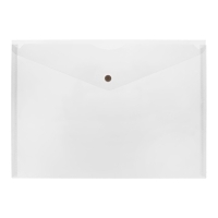 Набор папок-конвертов на кнопке 10 штук, А4, 180 мкм, Calligrata Office, полупрозрачные, микс