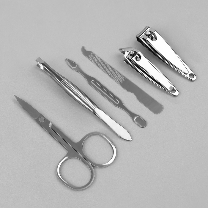 Набор маникюрный &laquo;Цветочный сад&raquo;, 6 предметов, разноцветный