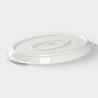 Блюдо фарфоровое для запекания Magistro &laquo;Бланш&raquo;, 28&times;18&times;2,5 см, цвет белый