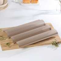 Форма для выпечки багетов Gold перфорированная, 38,5&times;28,5&times;3,5 см, антипригарное покрытие, цвет золотой