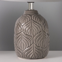 Настольная лампа "Бутоны" 1х15Вт Е14 серый 20х20х28см