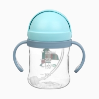 Mum&Baby, Поильник- непроливайка с трубочкой, туканчик, голубой SL-07275A