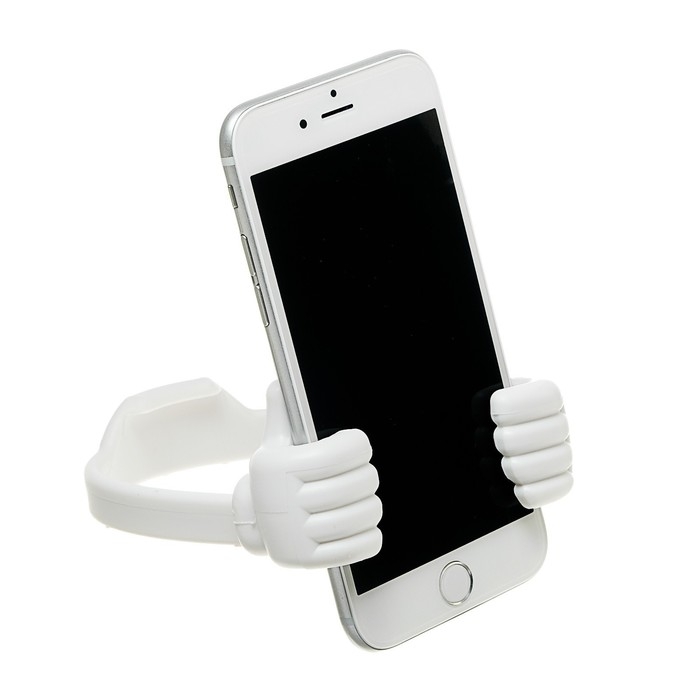 Подставка для телефона Luazon, в форме рук, регулируемая ширина, белая