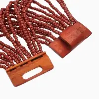 Браслет плетёный 20х5 см, цв. коричневый