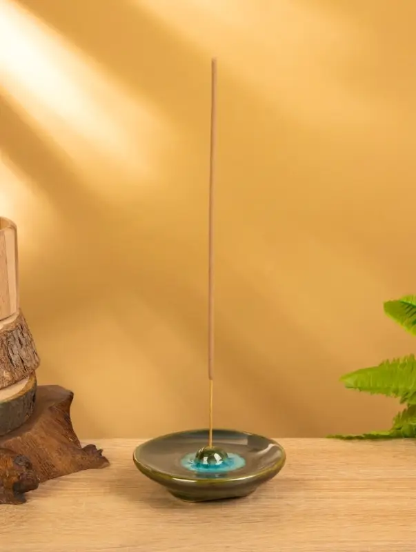 Подставка под благовония &laquo;Тарелочка&raquo;, 9&times;9&times;2 см, керамика, МИКС