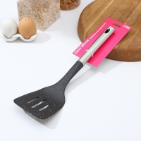 Лопатка кухонная Доляна &laquo;Синара&raquo;, 34,5 см, цвет серебряный