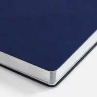 Ежедневник Nebraska Flex, недатированный, синий с серебром