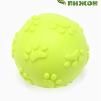 Игрушка "Мяч-лапка", TPR, 6 см, жёлтый