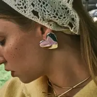 Серьги пластик "Сердце", цвет серебро