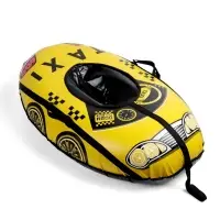 Тюбинг-ватрушка овальный МАШИНКА желтая