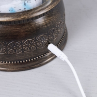 Светодиодная фигура &laquo;Фонарь с Дедом Морозом&raquo; 15 &times; 30 &times; 12.5 см, пластик, батарейки ААх3 (не в комплекте), USB, свечение тёплое белое