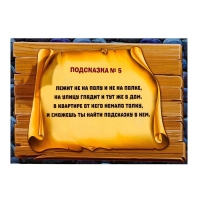 Квест-игра по поиску подарка &laquo;Тайна старого замка&raquo;, 12 подсказок, письмо, 8+