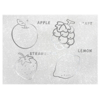 Бумага цветная самоклеящаяся, раскраска, А4, 6 листов, 1 цвет, с блёстками, односторонняя, в пакете, 80 г/м&sup2;, Смешарики