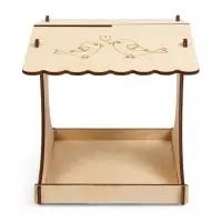 Кормушка для птиц хдф  х  х  см, Разобранная, "Синичник" "Greengo"