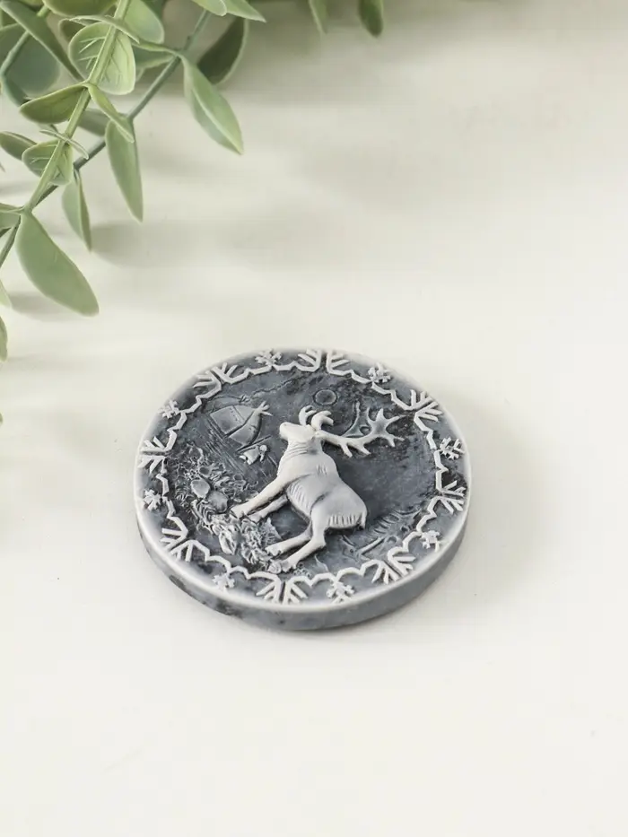 Магнит "Северный олень (барельеф)"