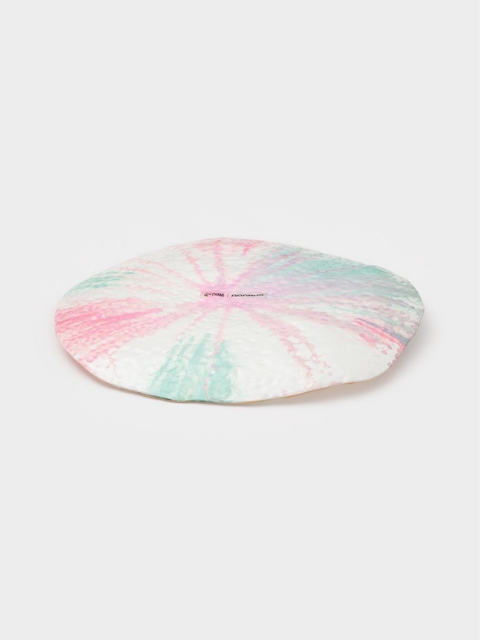 Тарелка обеденная "Magro" 24 см, цвет бирюзово-розовый