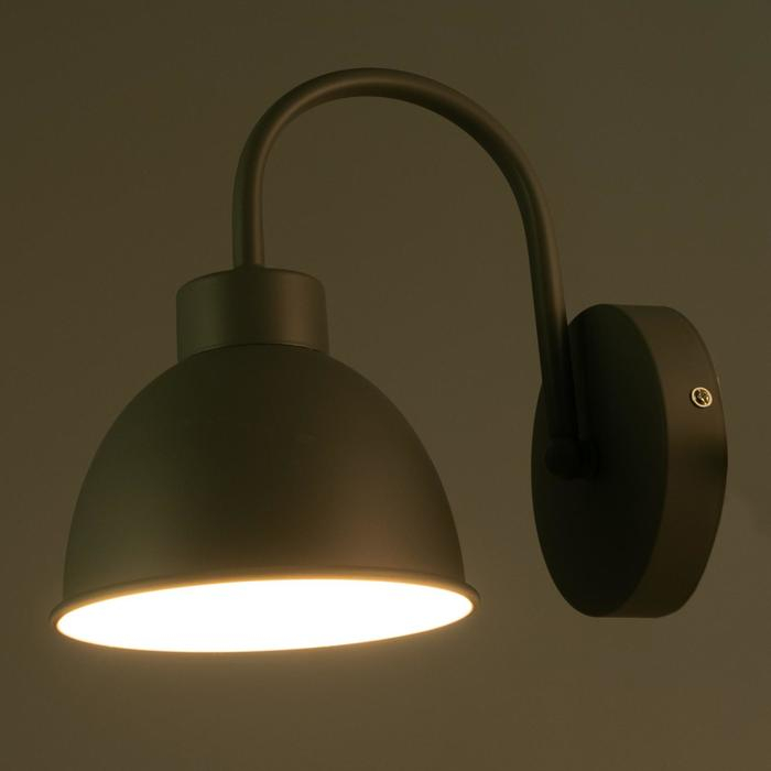 Бра 1669/1GY E27 40Вт серый 15х22,5х21 см