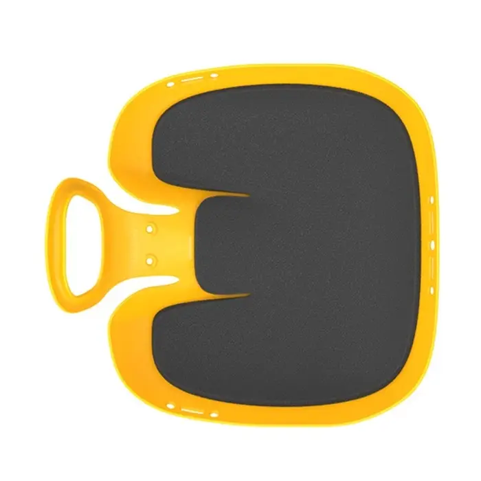 Санки-ледянки с мягкой сидушкой &laquo;Вираж&raquo;, желтые, 39&times;37см