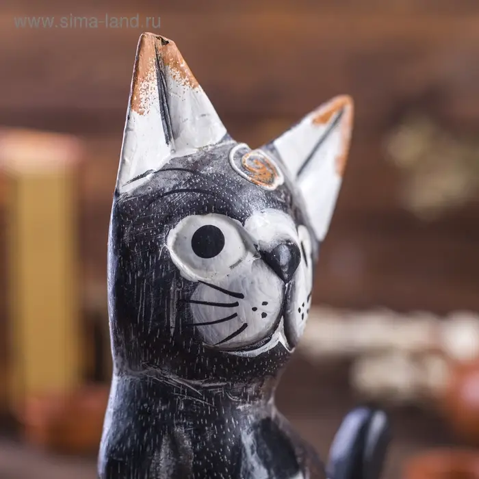 Сувенирный набор дерево "Кошки коричневые" (15,20,25) 15х8х25 см