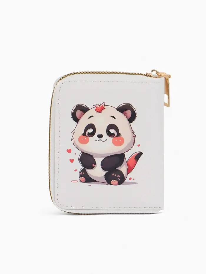 Кошелек дет 07-01-01 Июнь2536 медведь, 8,5*2,5*10,5 см, 2 отд+отд/молн, д/карт, белый