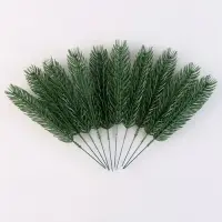 Литая веточка, зелёная, набор 10 шт.