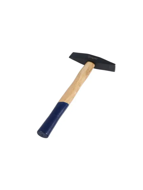 Молоток сварщика ТУНДРА, двухсторонний плоский боек, деревянная рукоятка из бука, 500 г