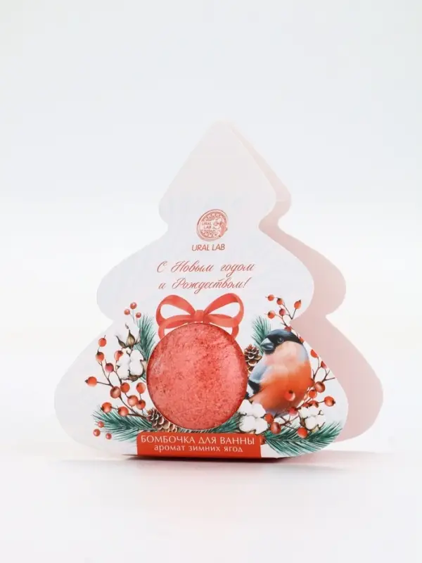 Бомбочка для ванны, аромат зимние ягоды, 120 г, Рябина
