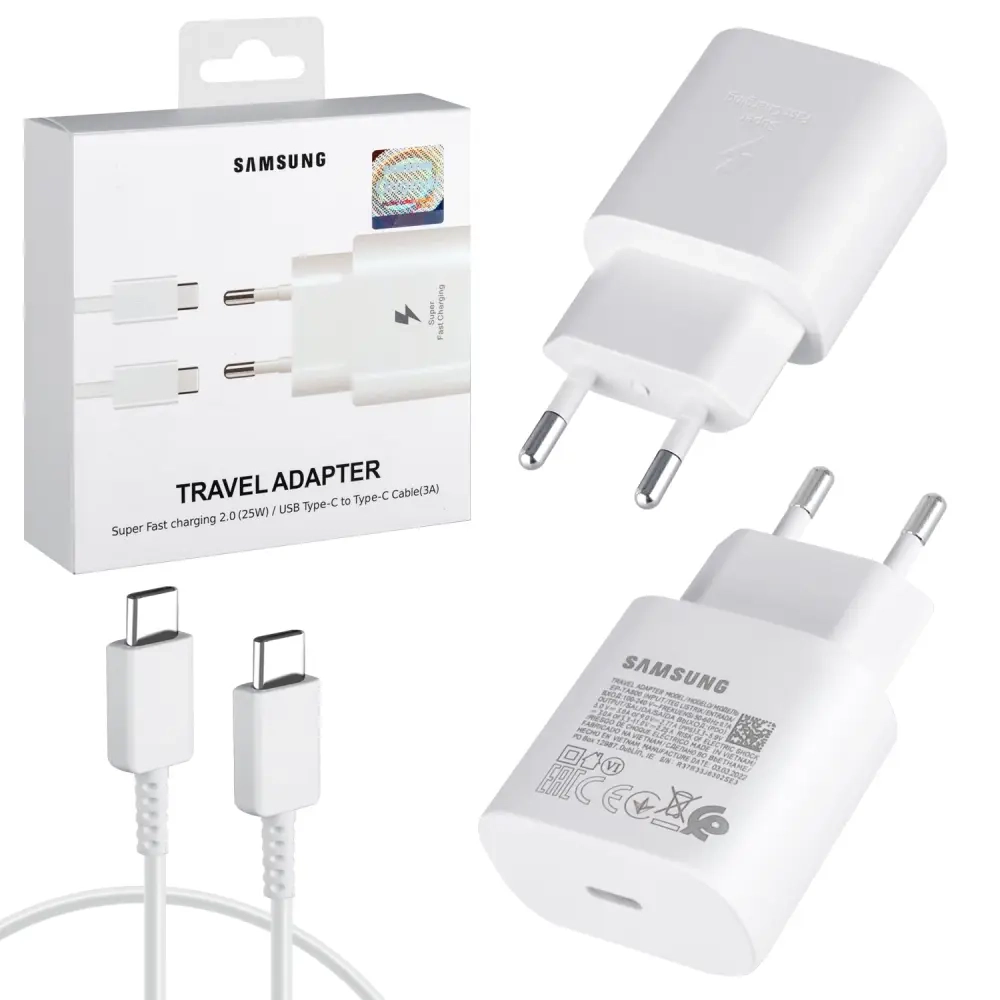 СЗУ Type-C Samsung Note 10 Super PD Fast Charging Set 25W белый