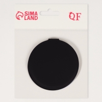 Зеркало складное (1) б/увел d7,2см кожзам/акрил черн пакет QF