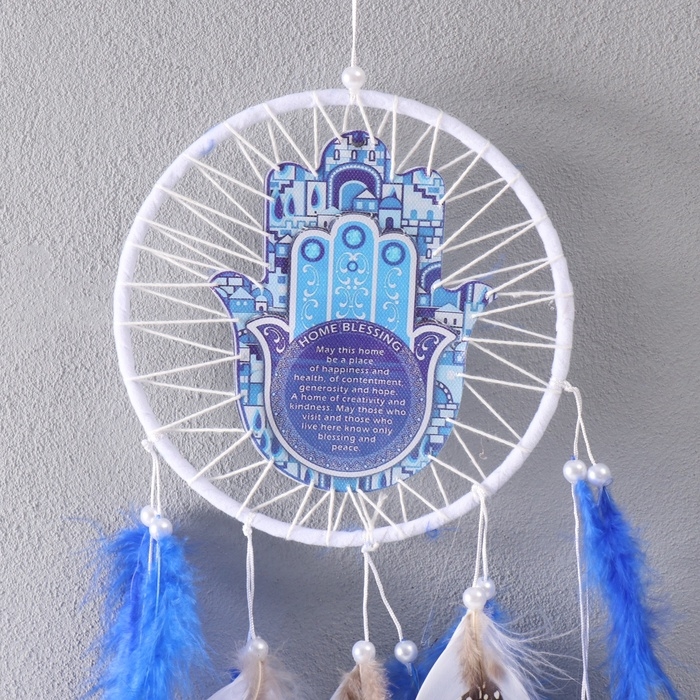 Ловец снов от сглаза "Рука Фатимы" 47х15х0,7 см