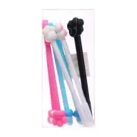 Ручка гелевая-прикол, синий стержень, Кошачьи лапки МИКС